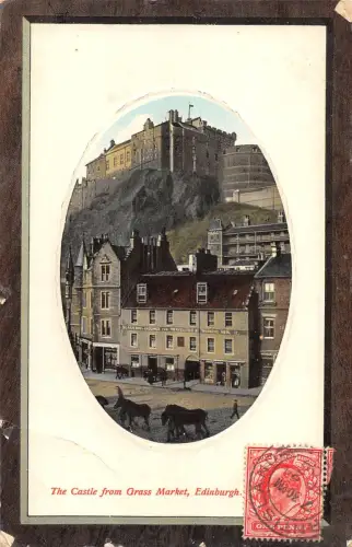 uk37368 castle from grass market edinburgh scotland uk lot 11 uk TCV