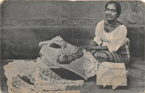 Lot 31 Klöpplerin Frau Colombo Typen Folklore Sri Lanka Ceylon