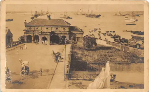 Lot 31 Colombo Sri Lanka Ceylon Rikscha Hafen Schiff Wagen