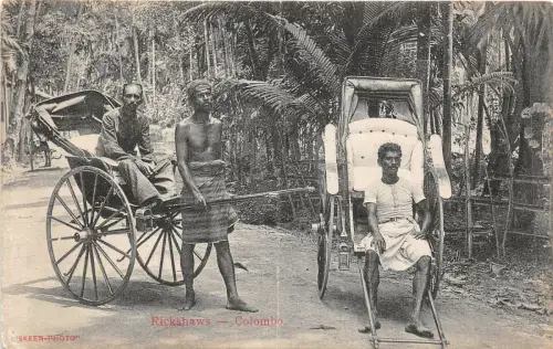 Lot 31 Rikschas Colombo Typen Folklore Sri Lanka Ceylon
