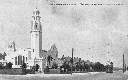 uk37382 Fairhaven and Ansdell White Church Clifton Drive Echtfoto UK Lot 11 UK