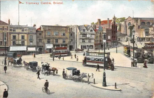 BR74518 Straßenbahn Tram Center Bristol Chariot UK