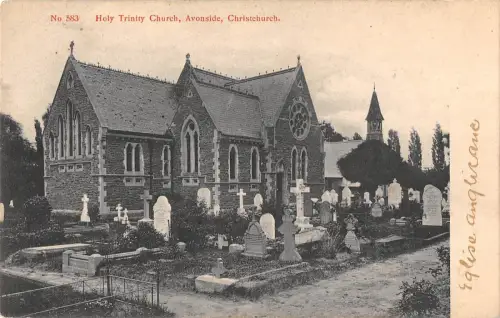 BR81480 Holy Trinity Church Avonside Christchurch UK