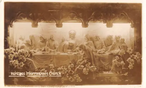 uk37639 reredos whippingham church real photo uk lot 12 uk