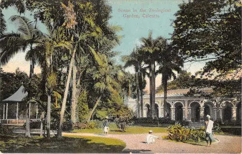 Lot 97 Szene im Zoologischen Garten Calcutta Indien Kalkutta