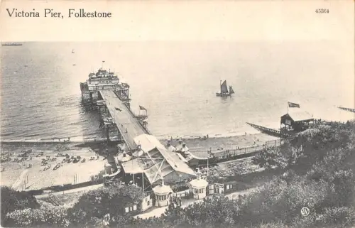 uk37891 victoria park folkestone real photo uk lot 13 uk