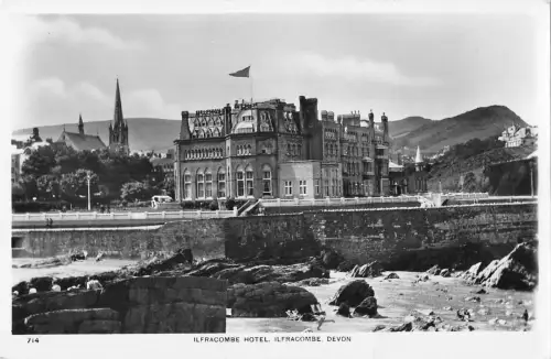 uk37879 ilfracombe hotel devon real photo uk lot 13 uk