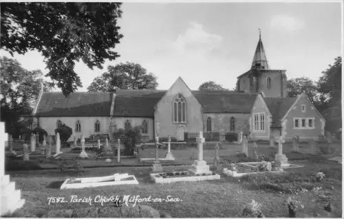 uk38073 Pfarrkirche Milford auf See Echtfoto UK Lot 14 UK