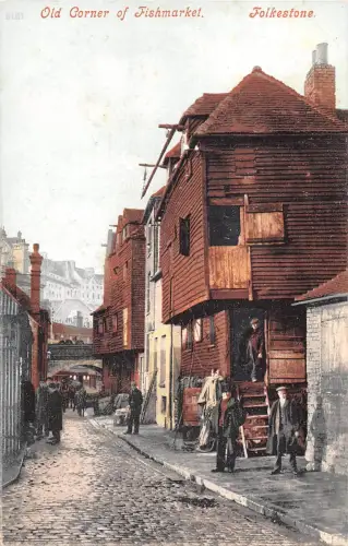uk37893 old corner of fishmarket folkestone uk lot 13 uk