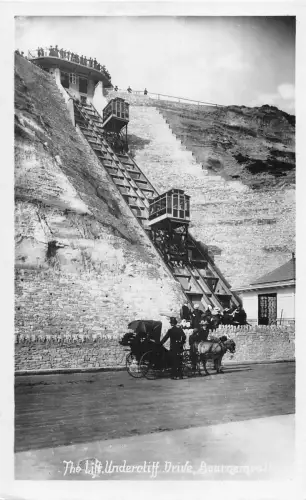 uk37889 undercliff drive from the sands bournemouth real photo uk lot 13 uk