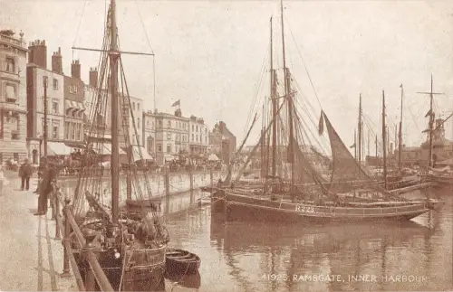 uk37876 inner harbour ramsgate real photo uk lot 13 uk