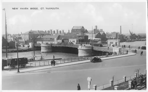 uk37878 new haven bridge gt yarmouth real photo uk lot 13 uk