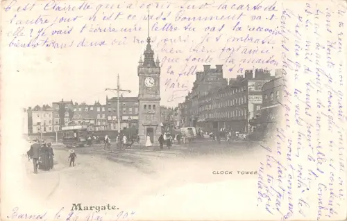 uk37556 clock tower margate real photo uk lot 12 uk