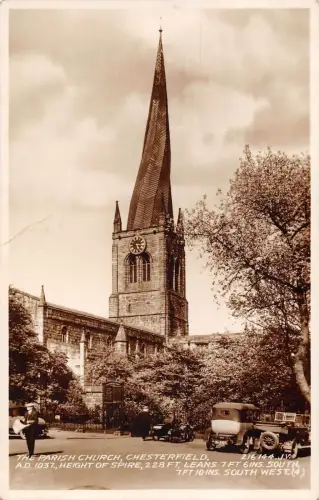 uk37533 Pfarrkirche Chesterfield Echtfoto UK Lot 12 UK