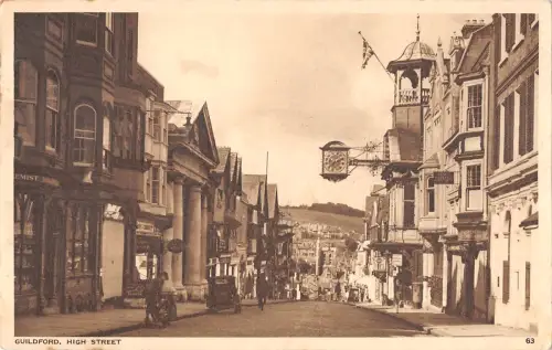 uk37482 high street guildford real photo uk lot 12 uk