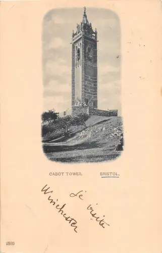 uk38047 cabot tower bristol real photo uk lot 14 uk