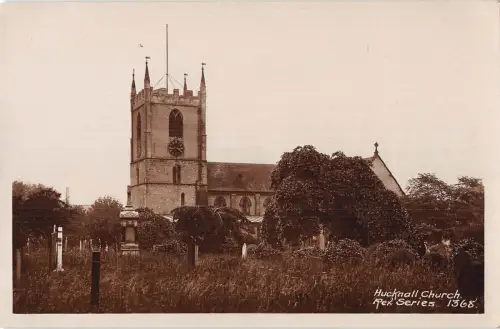 uk37801 church hucknall real photo uk lot 13 uk