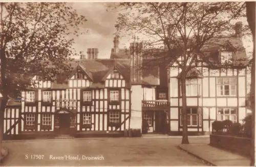 uk37825 raven hotel droitwich real photo uk lot 13 uk