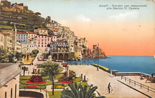Lot 75 Amalfi Italien Gärten mit Denkmal M Kamera Fahrrad
