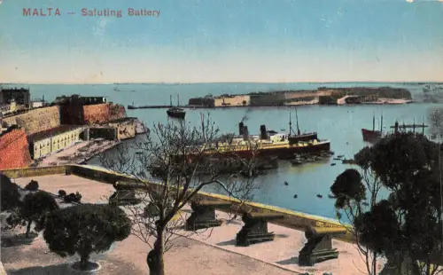 Lot 24 Malta Salut Batterie Schiff