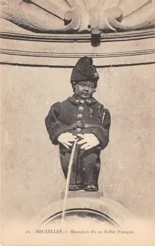 Lot 25 bruxelles brussels belgien manneken pis en soldat francais