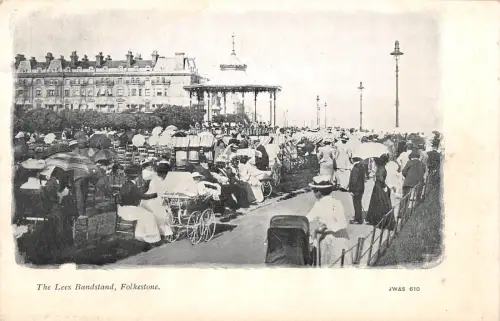 uk38154 lees bandstand folkestone real photo uk lot 15 uk