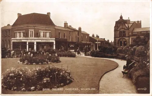 uk38137 bank square gardens wilmslow real photo uk lot 15 uk