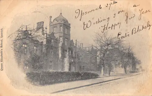 uk38351 queen elizabeths school ipswich real photo uk lot 16 uk