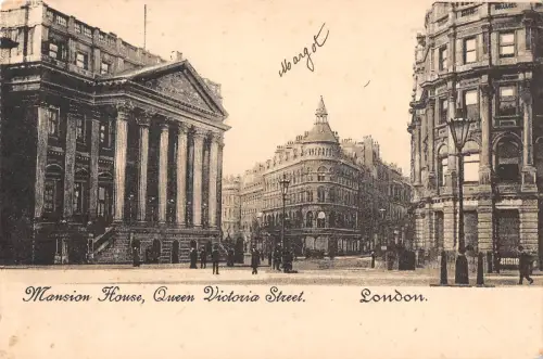 uk38975 Herrenhaus Haus Queen Victoria Street London Echtfoto UK Lot 19 UK