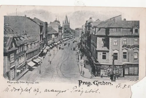 B79997 Prag Graben Tschechien Vorder-/Rückbild