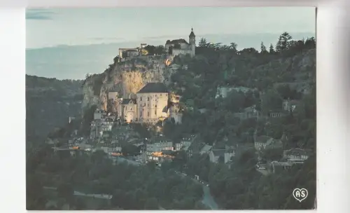 BF31131 rocamadour lot vue de nuit france front/back image