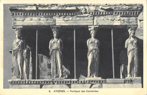 BR45336 Portique des cariatides Athenes Griechenland