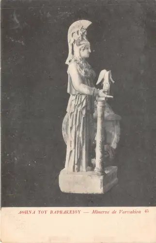 US5520 Athen Minerve de Varvakion Skulptur Griechenland Postkarte