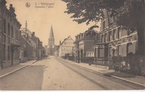 B79394 somergem zomergem belgien tramstatie dreef front/back image