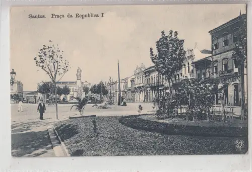 B82336 Santos Praca Da Republik I Brasilien Vorder Rückseite Bild