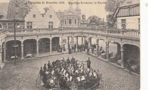 BF17114 Beuxelles 1910 Kermesse Le Marche Belgien Vorder-/Rückbild
