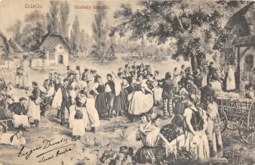 Lot124 Karten Ungarn Postkarten Typen Folklore traditioneller Tanz Strelisky
