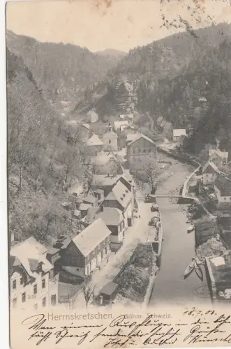 B79659 Herrnskretschen Bohm Schweiz Tschechien Vorder-/Rückbild