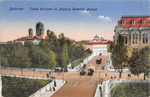 B78088 calea rahovei cu biserica domnita balasa strassenbahn bucuresti rumänien