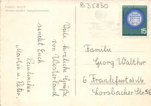 B35830 Insel Sylt Westerländer Kurpromenade Germany