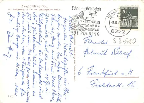 B34750 Ruhpolding Obb mit Rauschberg Germany