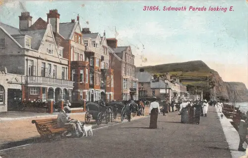 BR99544 Sidmouth Parade Looking E Wagen UK