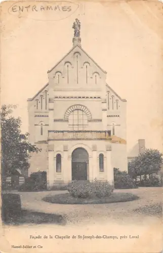 BF9342 Entrammes Fassade de la Chapelle de St Jose Laval Frankreich Frankreich