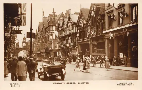 BR64198 Chester Echtfoto Eastgate Street Car Voiture UK