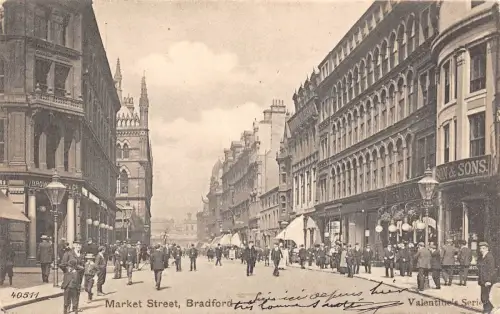BR64259 Market Street Bradford UK