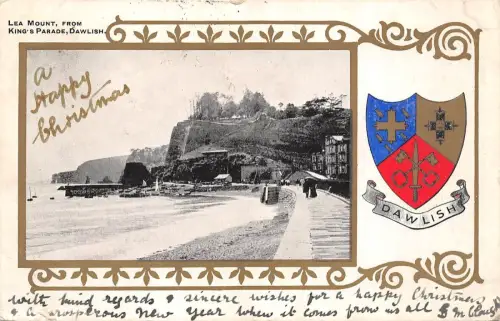 BR64325 Lea Mount from King S Parade Dawlish Heraldic UK