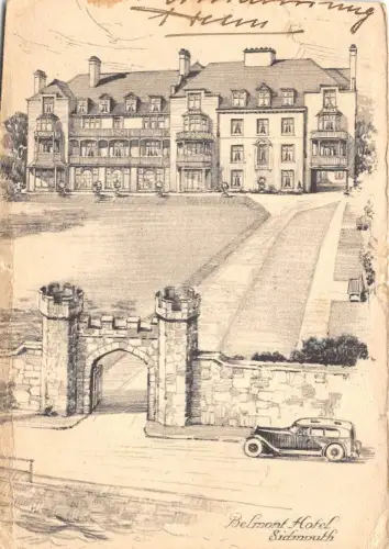 B89378 belmont hotel sidmouth car voiture uk