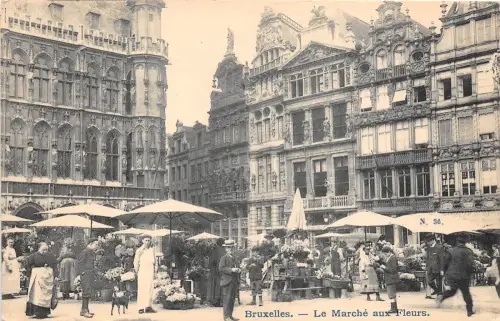 B92656 bruxelles le marche aux fleurs belgien