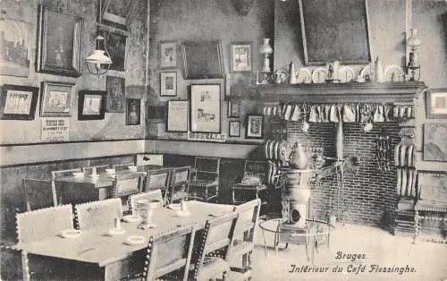 BR55687 Interieur du cafe fleissinghe Brügge Belgien