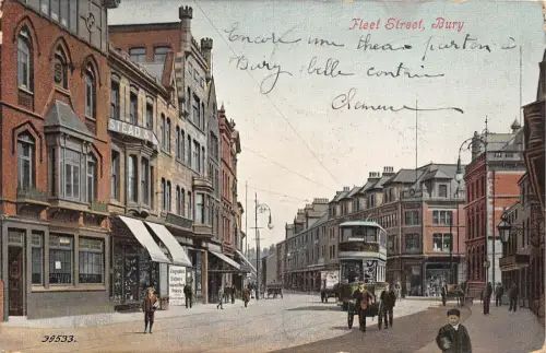 BR64241 Fleet Street Bury Doppeldecker Straßenbahn UK